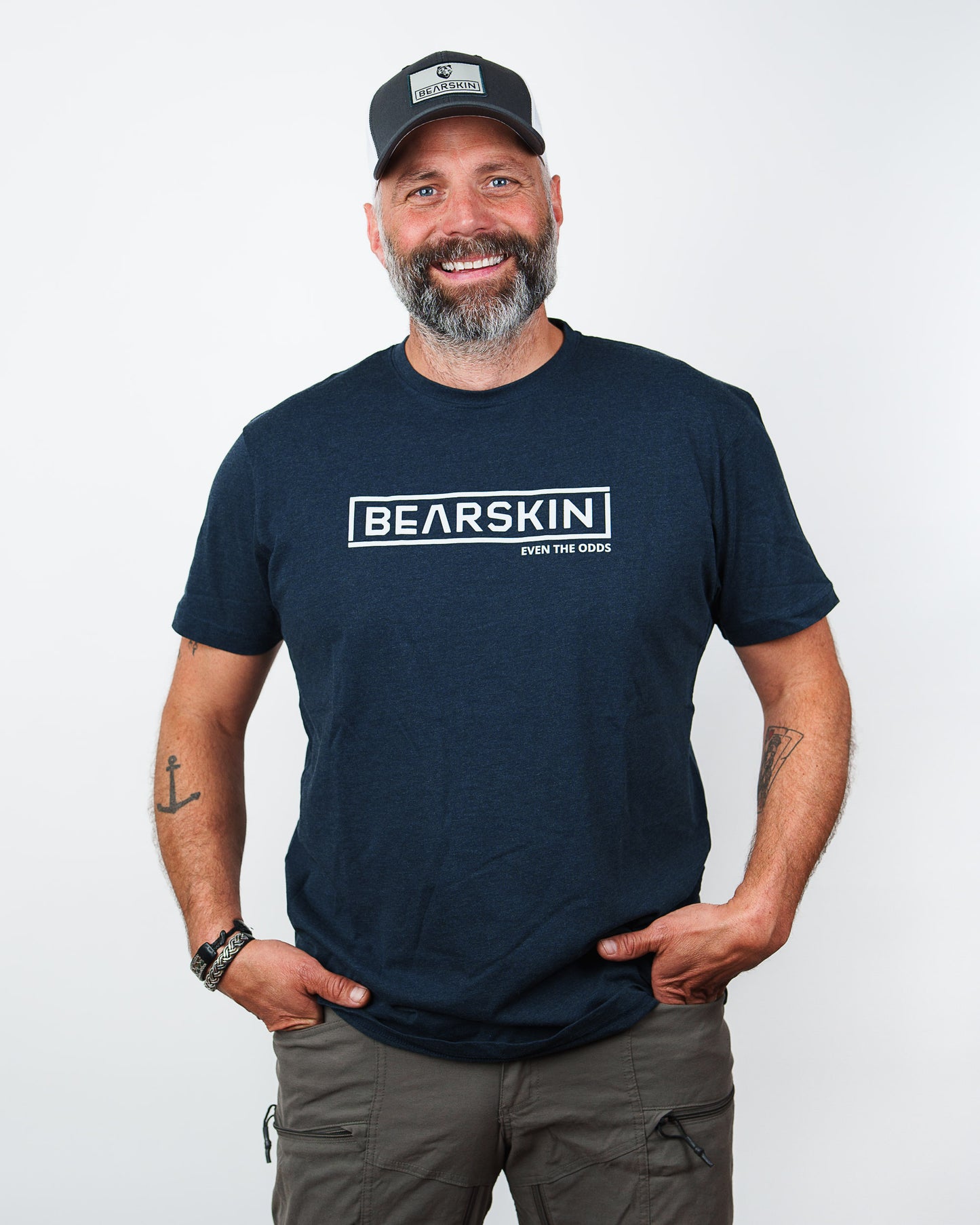 Bearskin Even The Odds T-Shirt Heather Navy